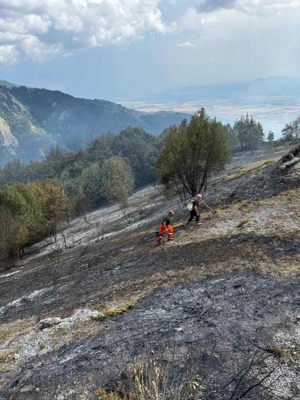 Пожар бушува в резерват „Стенето“ в НП „Централен Балкан“ - 01