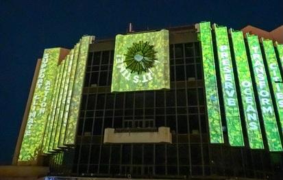 A light show on climate change transformed the National Palace of Culture - 01