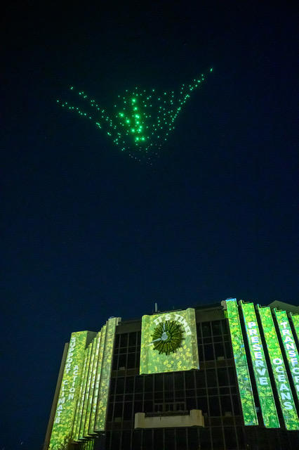 A light show on climate change transformed the National Palace of Culture - 4